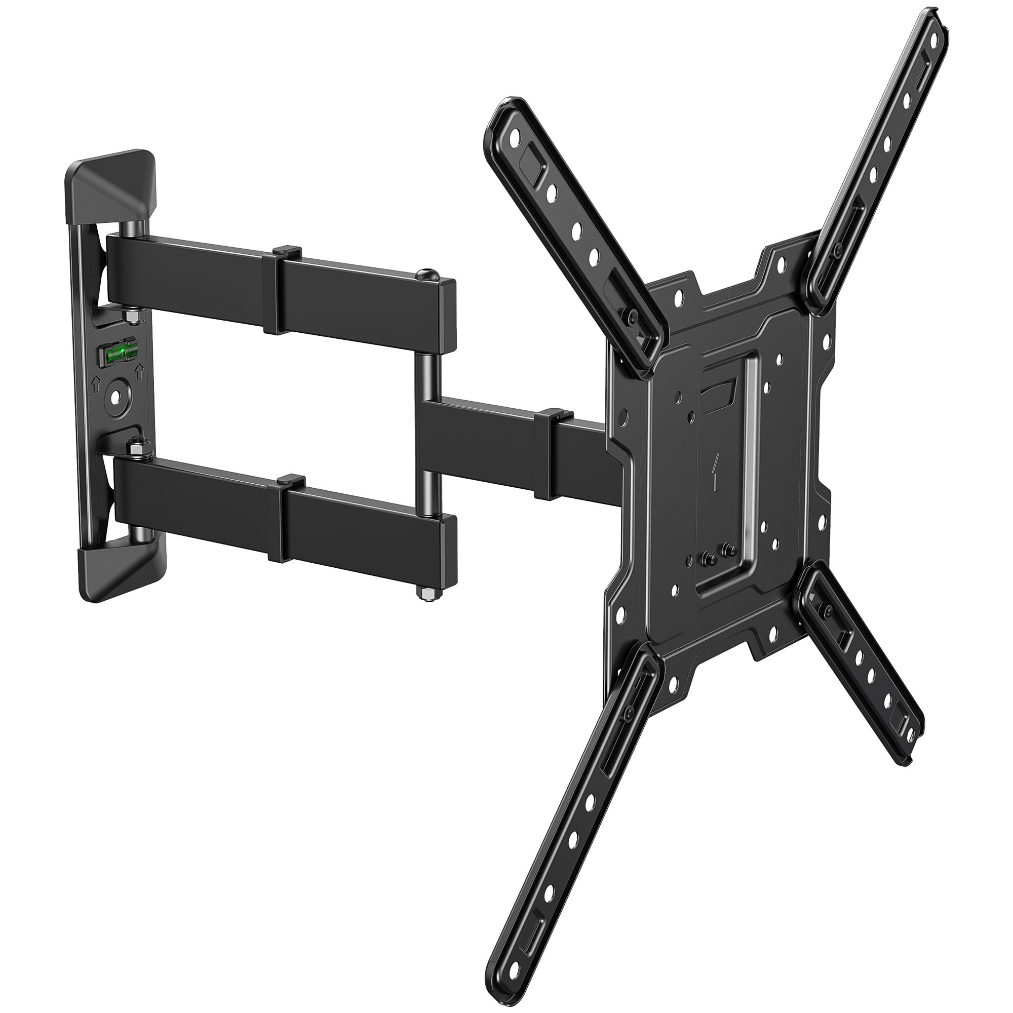 onn Full Motion TV Wall Mount for 19" to 50" TVs, UL Listed, swivel ±45°, up to +5/-15°Tilting