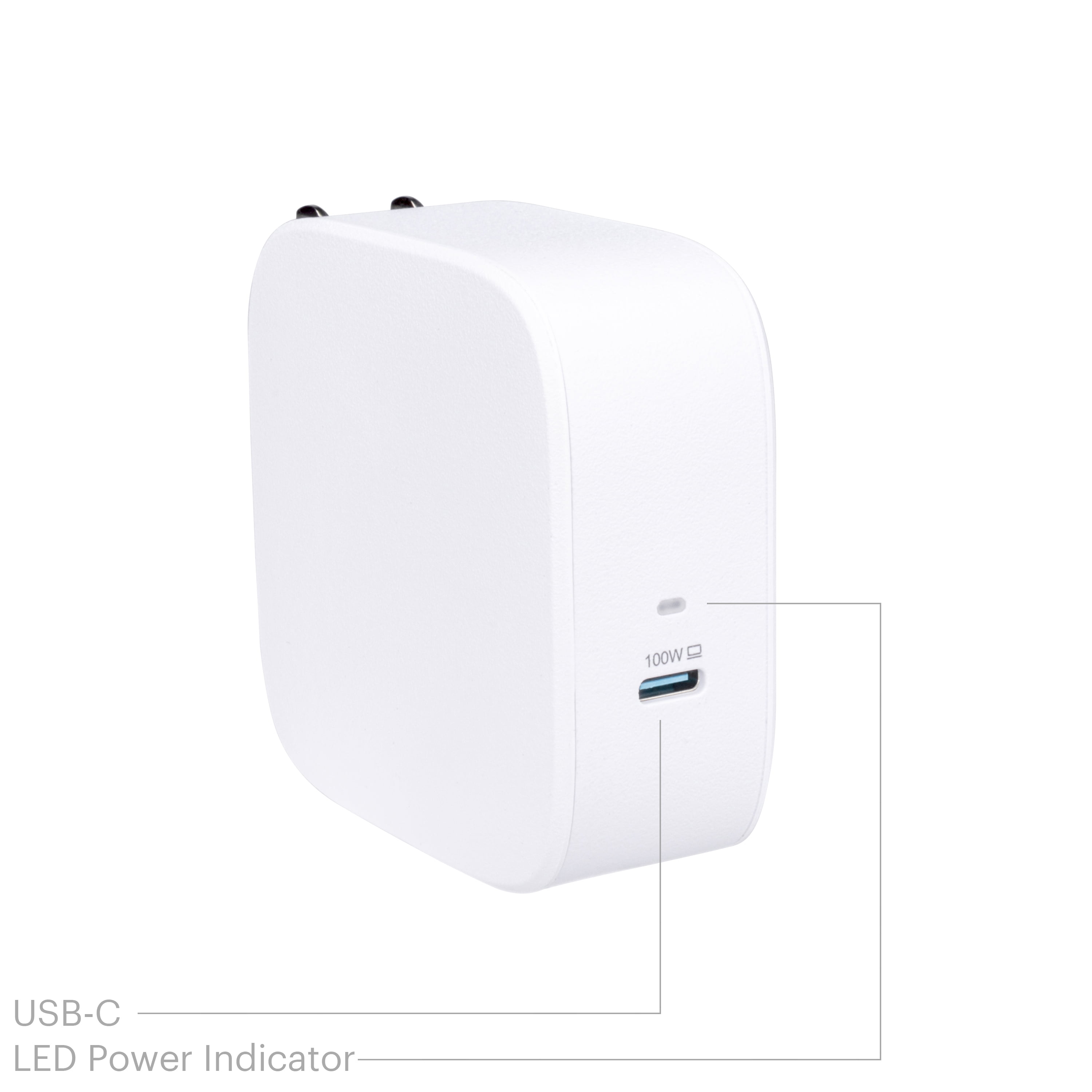 onn. MagSafe Universal Fast Charger, White, 6