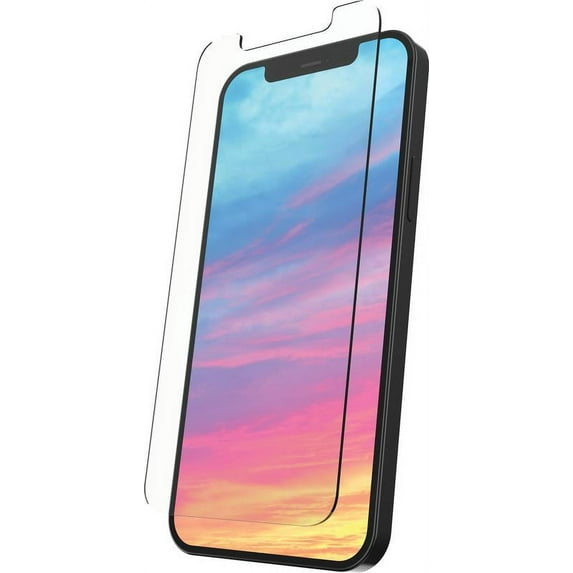 onn. Glass Screen Protector with Built-in Microbial Protection for iPhone 12 / iPhone 12 Pro