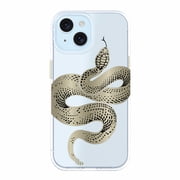 onn Gold Snake Phone Case for iPhone 17e / iPhone 16e / iPhone 15 / iPhone 14 / iPhone 13