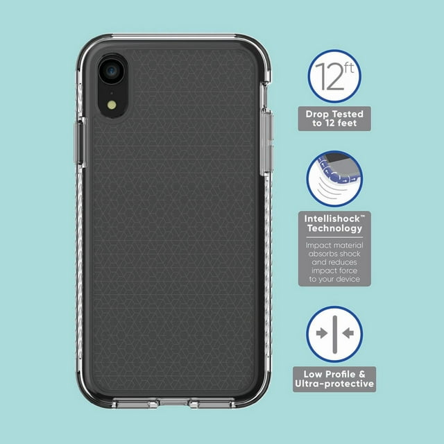 onn. Impact Case with Intellishock Technology for iPhone XR