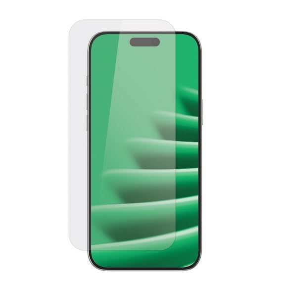 onn Impact Resistant Glass Screen Protector with Easy Application Tray for iPhone 17 Pro