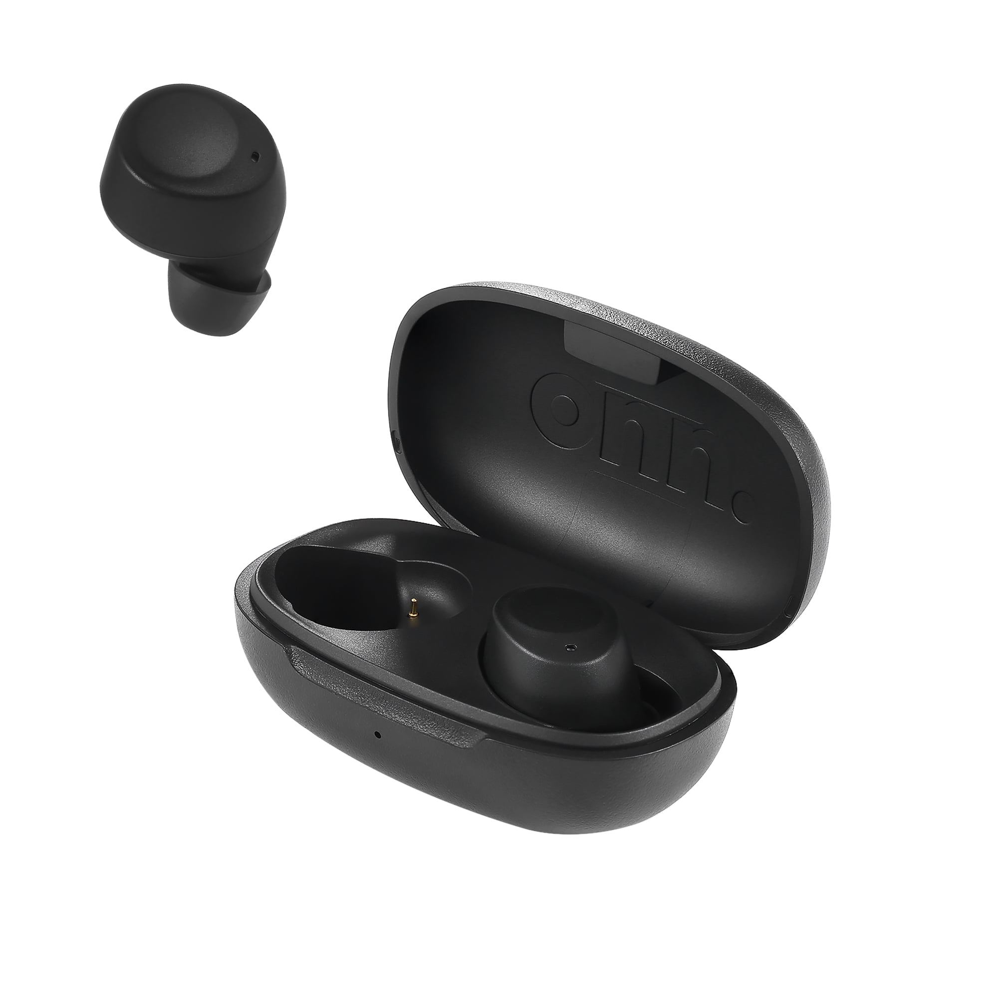 Onn. in-Ear Bluetooth Wireless Earphones with Charging Case,Black