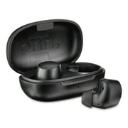 onn. In-Ear Bluetooth Wireless Earphones with Charging Case,Black