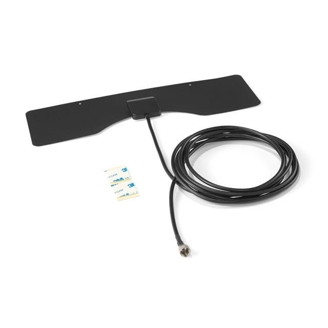 onn. Indoor Ultra-Thin High Definition Antenna with 25 mile Reception ...