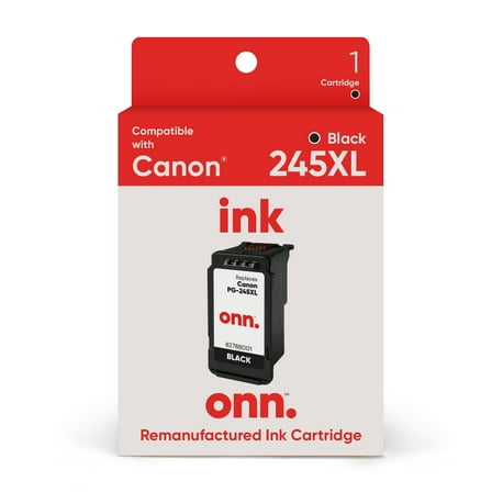 onn Canon 245XL Printer Ink Cartridge, Black (Remanufactured)