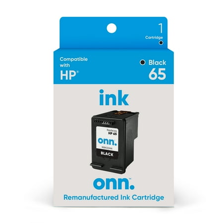onn HP 65 Printer Black Ink Cartridge (Remanufactured)