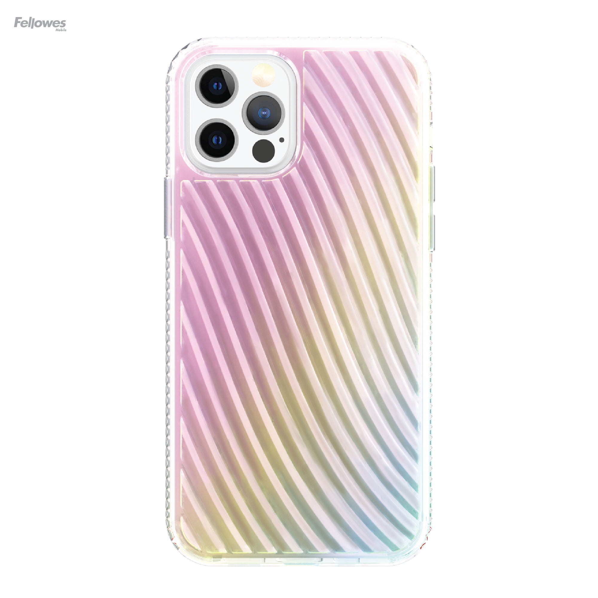 onn. Iridescent Ridges Phone Case for iPhone 12 Pro Max