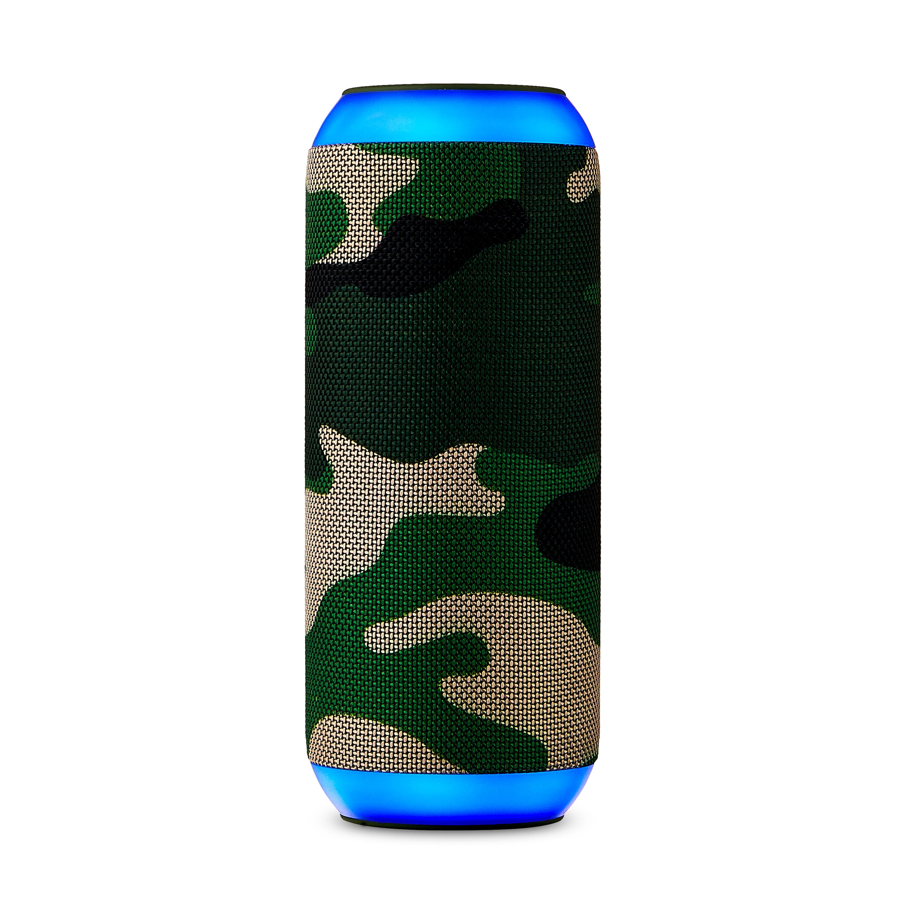 onn. Large Rugged LED Lighting Bluetooth Portable Speaker, Camouflage, AACAM100081914  (图1)
