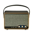 thumbnail interactive-video image 1 of onn Large Wi-Fi Speaker with 360-Degree Directional Sound, Black, 1 of 8