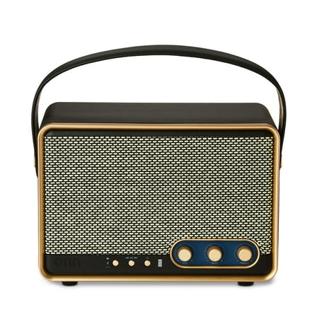 onn Large Wi-Fi Speaker with 360-Degree Directional Sound, Black