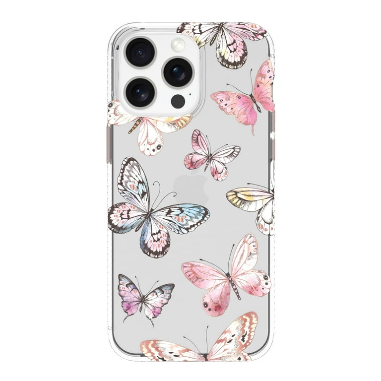 onn. Light Pink Butterfly Phone Case for iPhone 15 Pro Max onn. Light Pink Butterfly Phone Case for iPhone 15 Pro Max