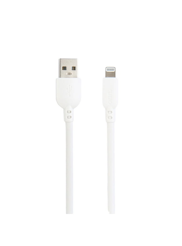 onn. Lightning 10' Cable White - iPhone iPad iPod Charging Cable