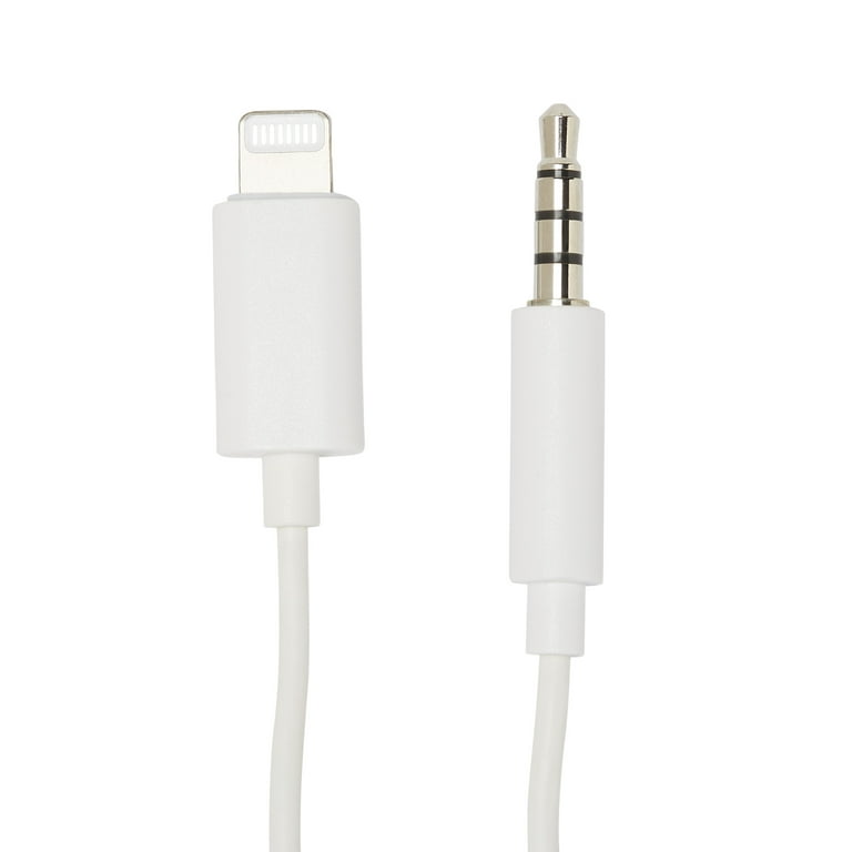 onn. Lightning to 3.5mm Auxiliary Audio Cable, 3