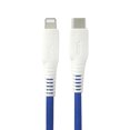 thumbnail image 1 of onn. Lightning to USB-C Rainbow Charging Cable, Blue, 6', 1 of 8