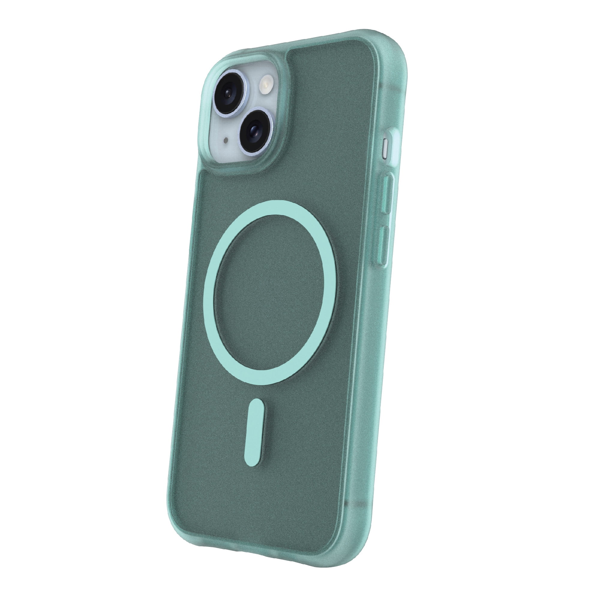 onn. MagSafe Compatible Phone Case for iPhone 16e / iPhone 15 / iPhone 14 / iPhone 13 - Frosted Teal