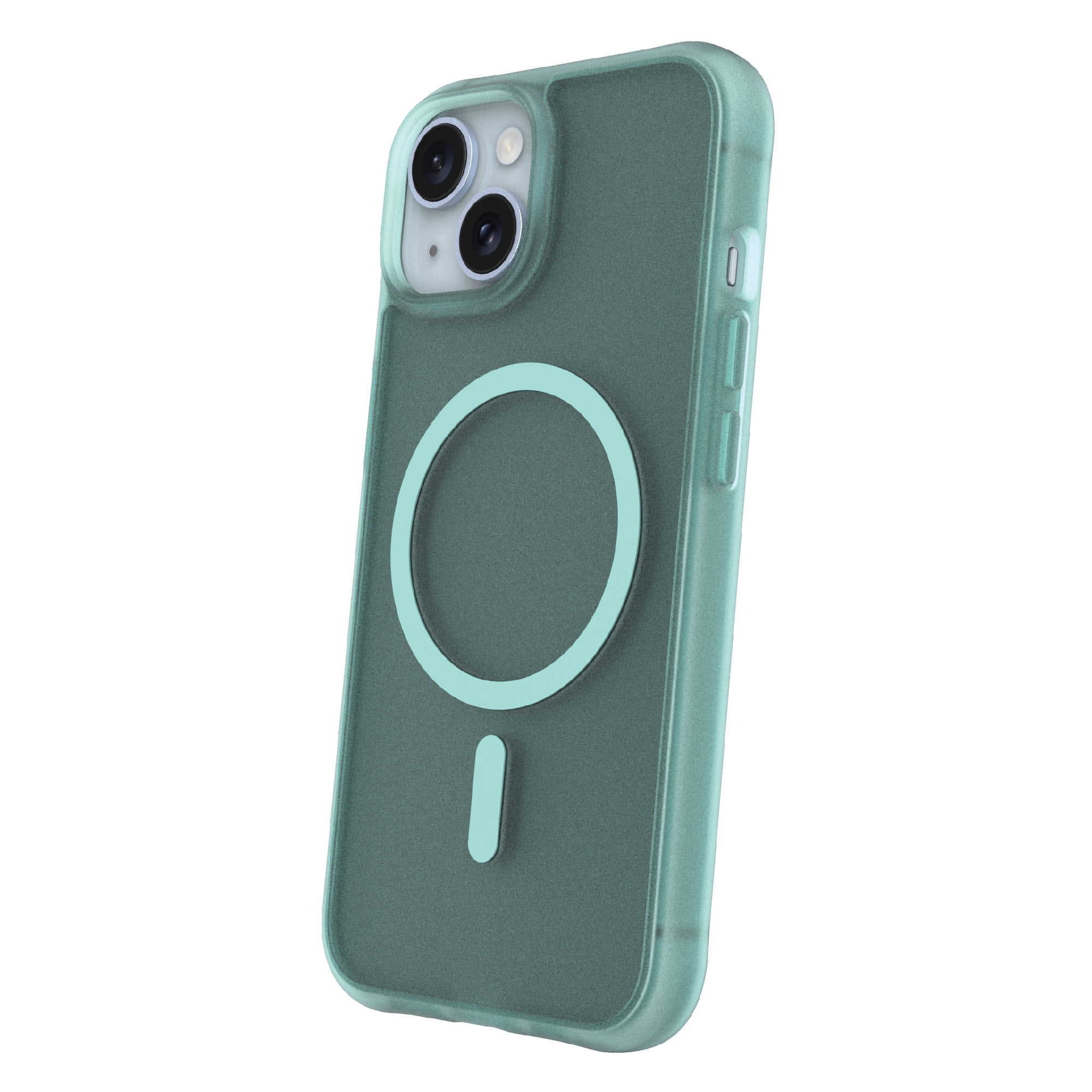 onn MagSafe Compatible Phone Case for iPhone 17e / iPhone 16e / iPhone 15 / iPhone 14 / iPhone 13 - Frosted Teal