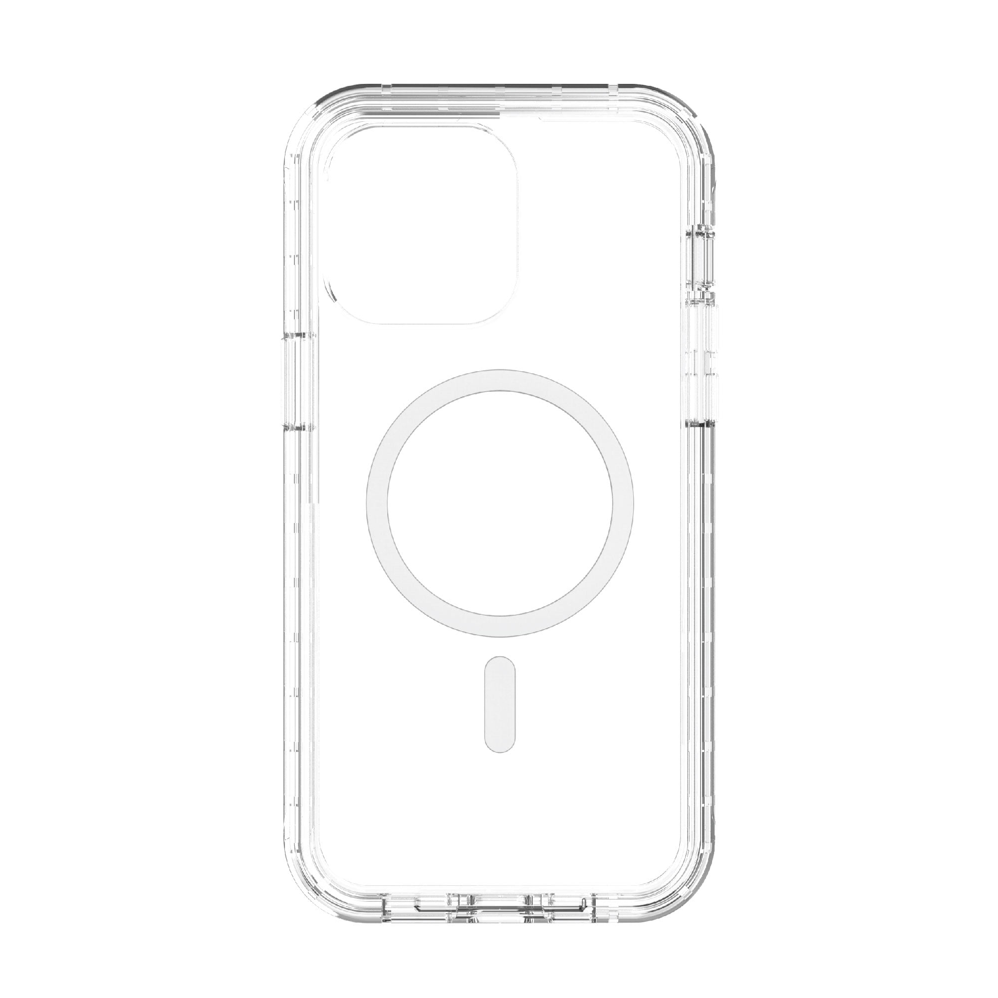 onn. MagSafe Compatible Rugged Phone Case for iPhone 13 - Clear
