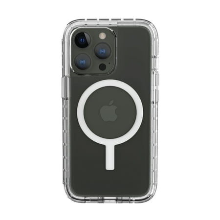 onn. MagSafe Compatible Rugged Phone Case for iPhone 13 Pro - Clear