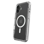 onn MagSafe Compatible Rugged Phone Case for iPhone 16 - Clear