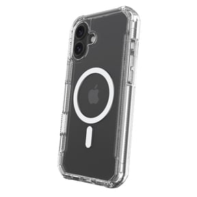 onn MagSafe Compatible Rugged Phone Case for iPhone 16 Plus - Clear