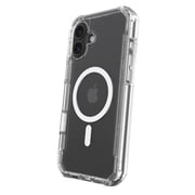 onn MagSafe Compatible Rugged Phone Case for iPhone 16 Plus - Clear