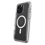 onn MagSafe Compatible Rugged Phone Case for iPhone 16 Pro Max - Clear