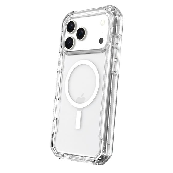 onn MagSafe Compatible Rugged Phone Case for iPhone 17 Pro Max - Clear