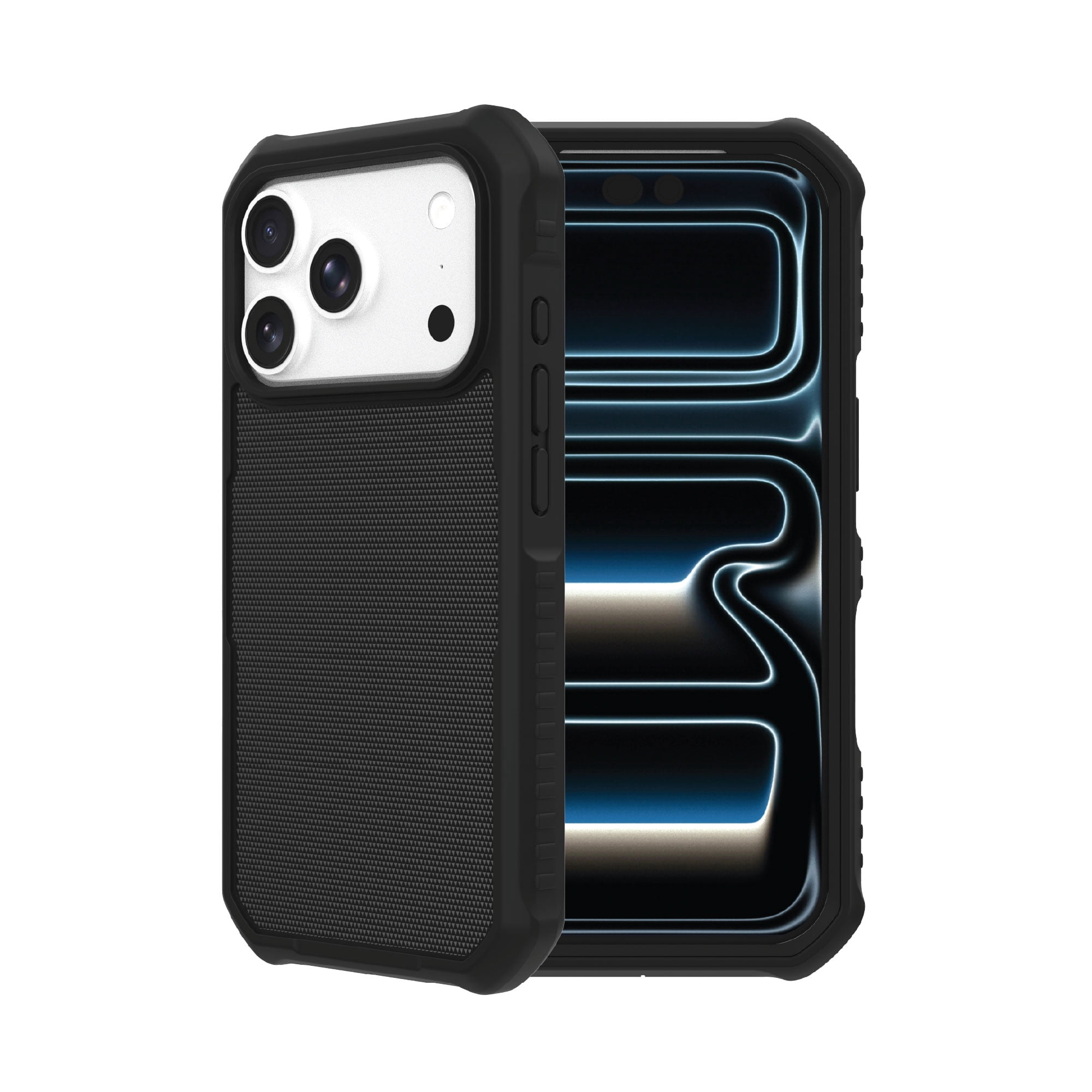 onn Rugged Phone Case for iPhone 18 Pro / 17 Pro, MagSafe Compatible - Black