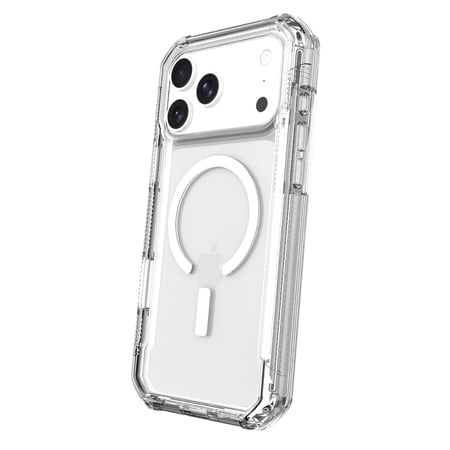 onn Rugged Phone Case for iPhone 18 Pro / 17 Pro, MagSafe Compatible - Clear