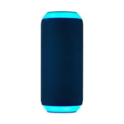 onn Medium Rugged Speaker with Bluetooth Wireless Technology and LED Lighting, Navy