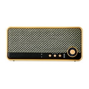 onn Medium Black Wi-Fi Speaker with Multi-Directional Sound and Bluetooth