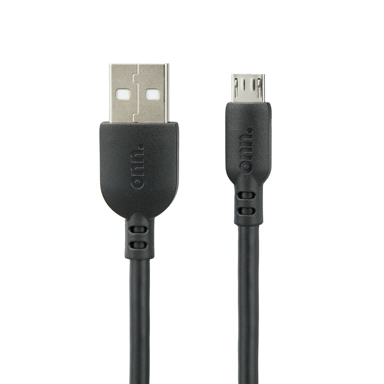 blur rent Dwell onn. Micro-USB to USB Cable, 10 ft, Black - Walmart.com