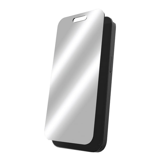 onn. Mirror Glass Screen Protector for iPhone 14 Pro Max Mirror Finish