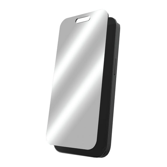onn. Mirror Glass Screen Protector for iPhone 15 - Mirror Finish