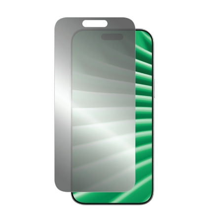 onn Mirror Glass Screen Protector with Easy Application Tray for iPhone 17 Pro - Mirror Finish