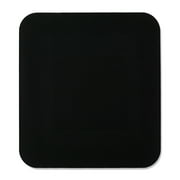 onn Mouse Pad, square, polyester surface with non-slip natural rubber backing, black
