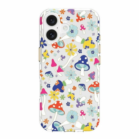 onn Phone Case for iPhone 17 - Multicolor Mushroom