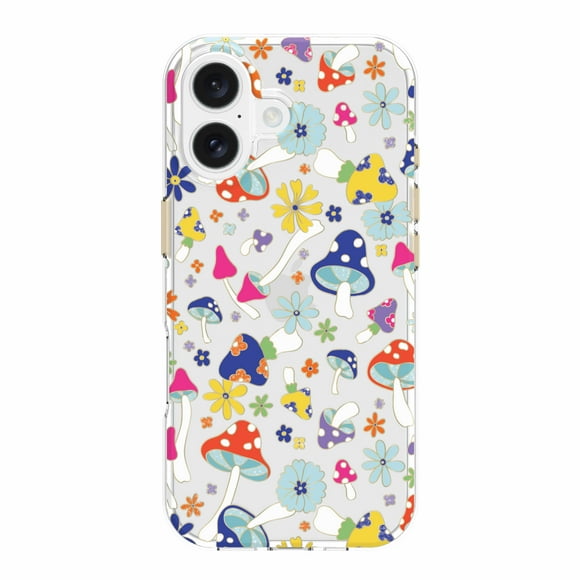 onn Phone Case for iPhone 17 - Multicolor Mushroom