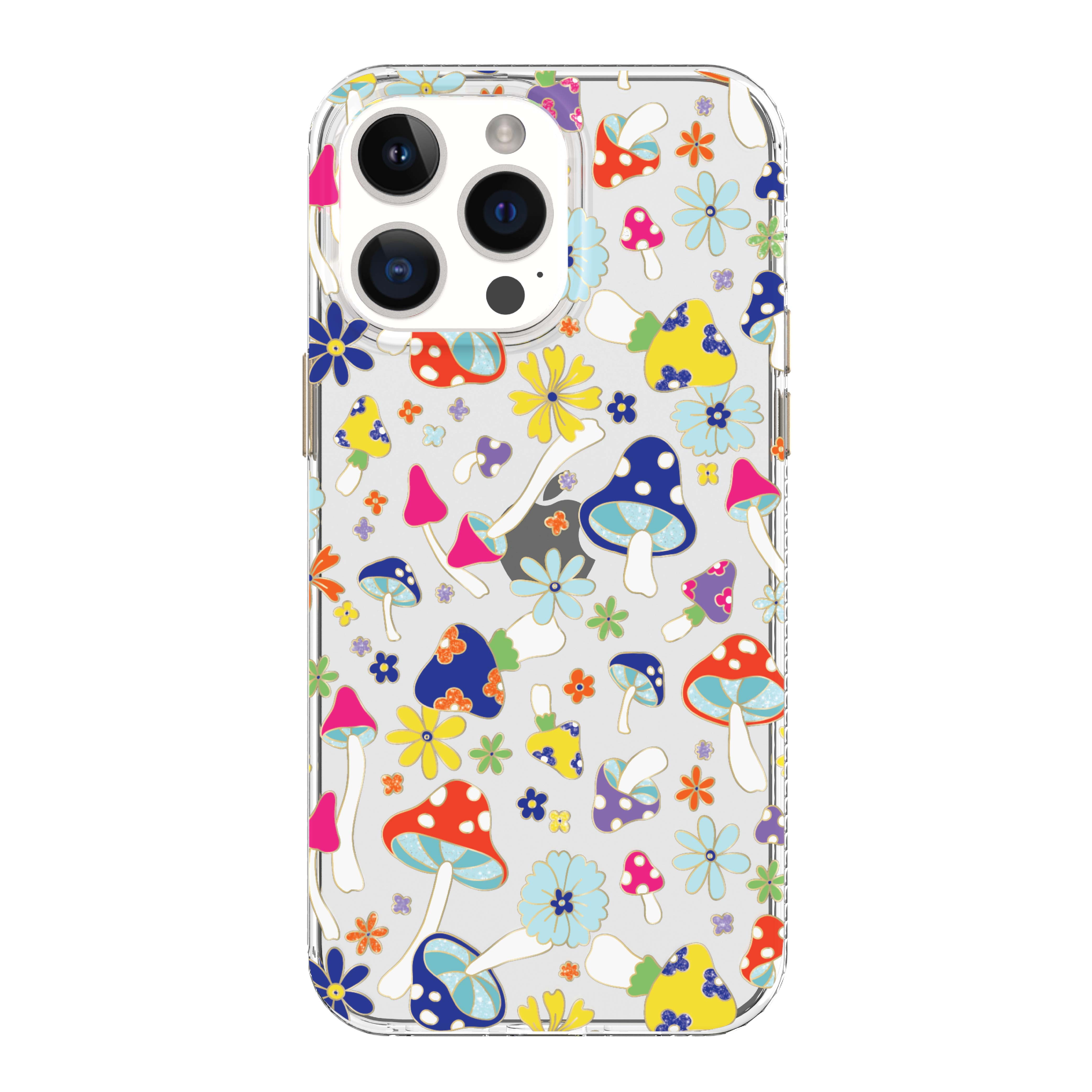 onn Phone Case for iPhone 14 Pro Max / iPhone 13 Pro Max / iPhone 12 Pro Max - Multicolor Mushroom