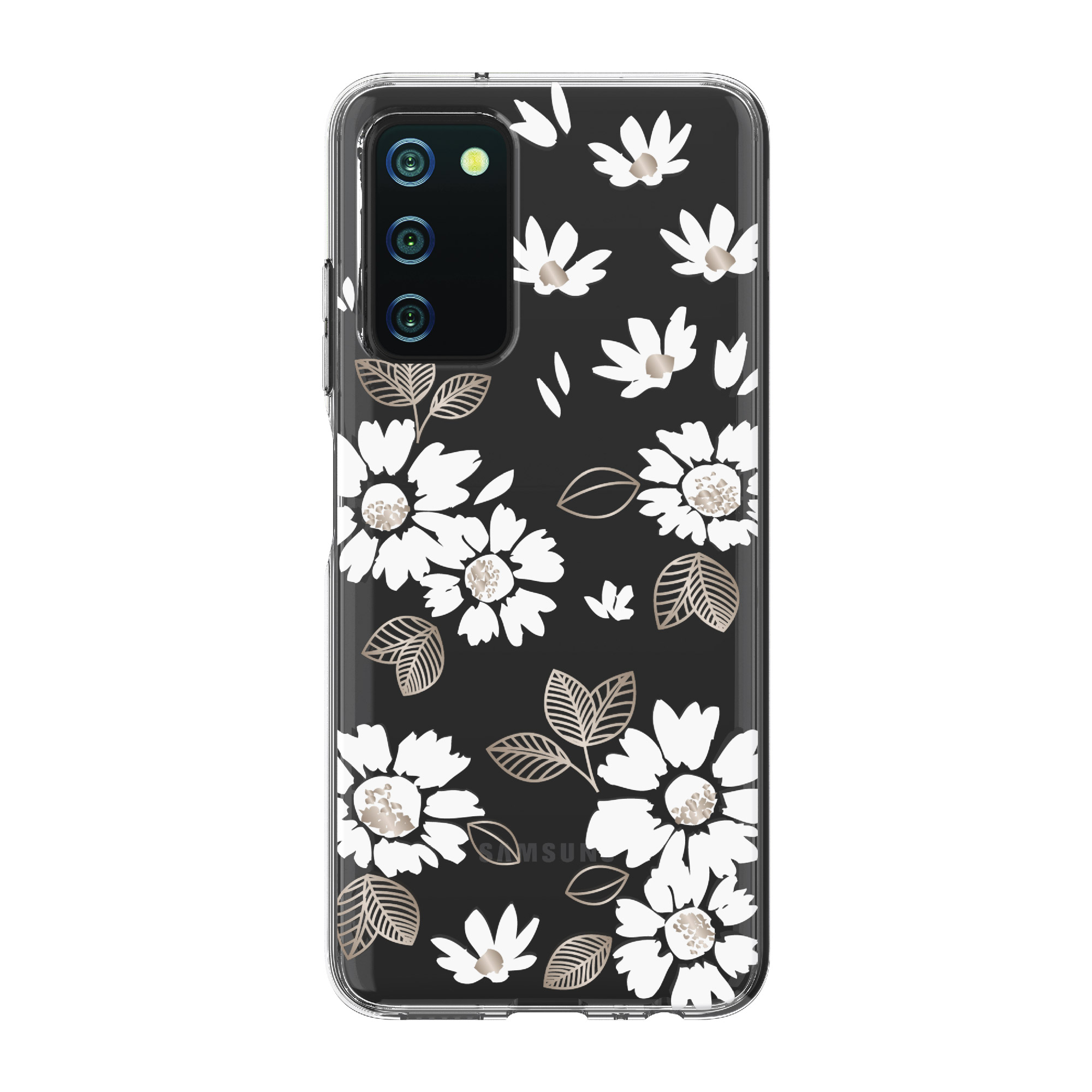 onn. Phone Case for Samsung Galaxy A03s - White Floral - Walmart.com