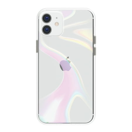 onn. Phone Case for iPhone 12 / iPhone 12 Pro - Clear Iridescent