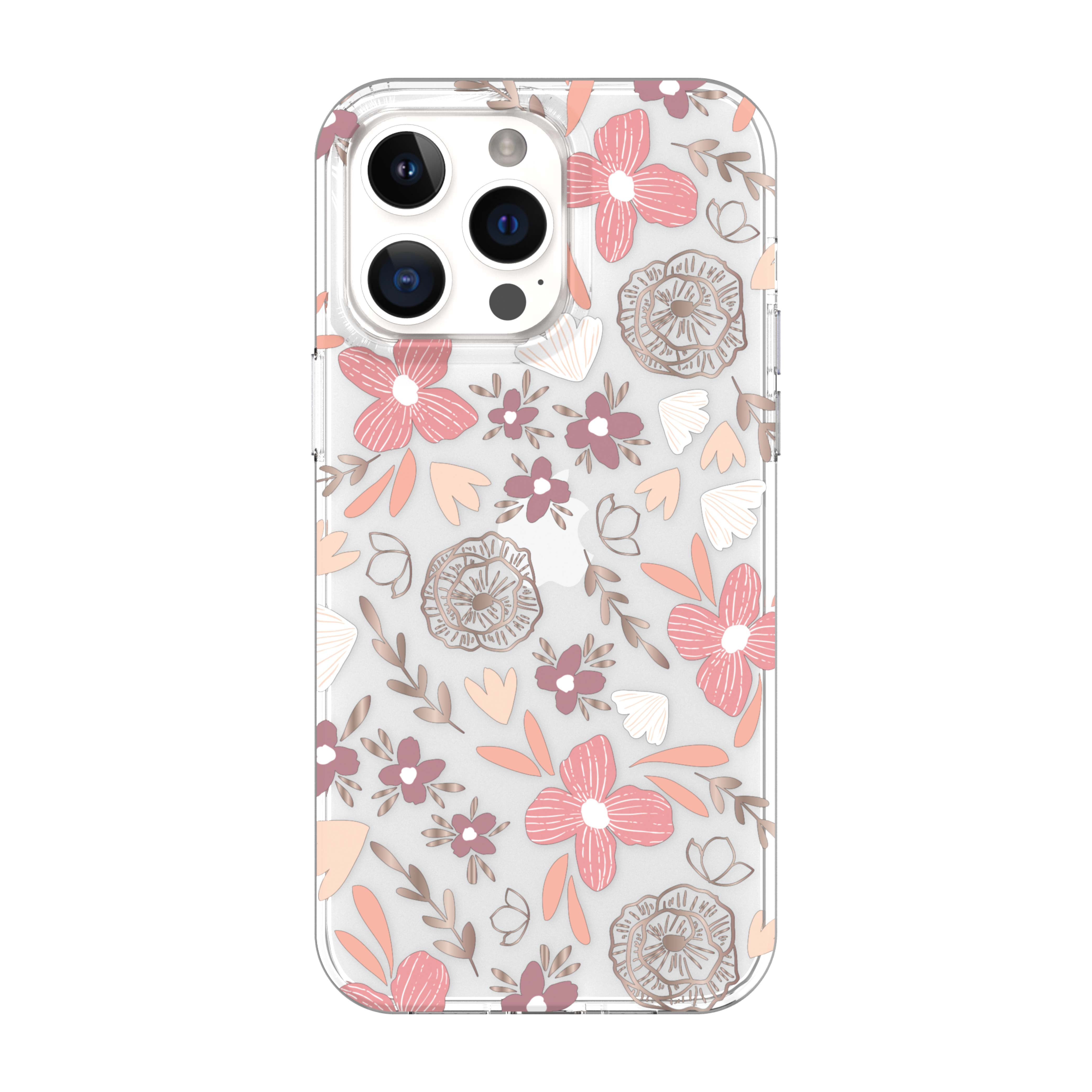 onn. Phone Case for iPhone 14 Pro Max - Tropical Pink Floral