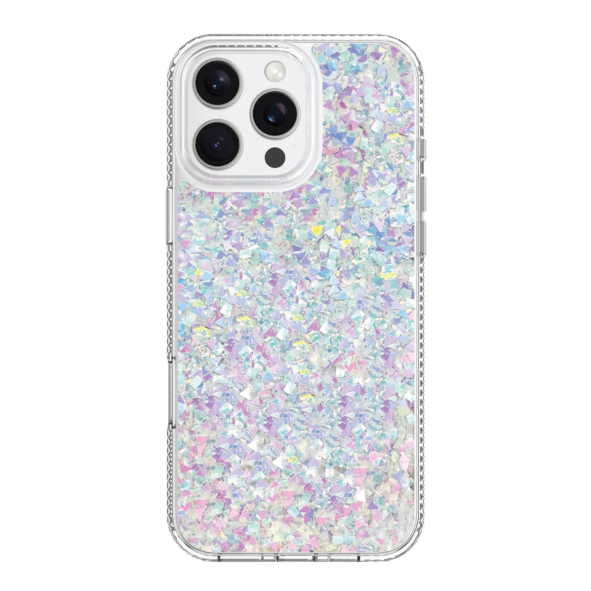 onn. Phone Case for iPhone 16 Pro Max - Iridescent Glitter