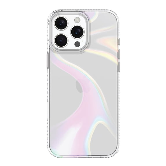 onn. Phone Case for iPhone 16 Pro Max - Clear Iridescent