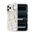 thumbnail image 1 of onn Phone Case for iPhone 18 Pro Max / 17 Pro Max, MagSafe Compatible - Pink & White Floral with Gems, 1 of 6
