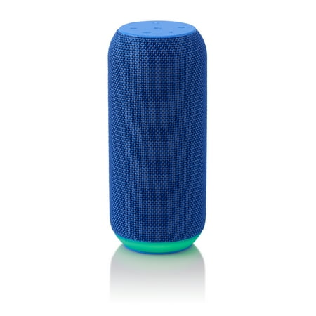 onn. Portable Bluetooth Speaker with LED Lighting, Cobalt, AAABLU100006889