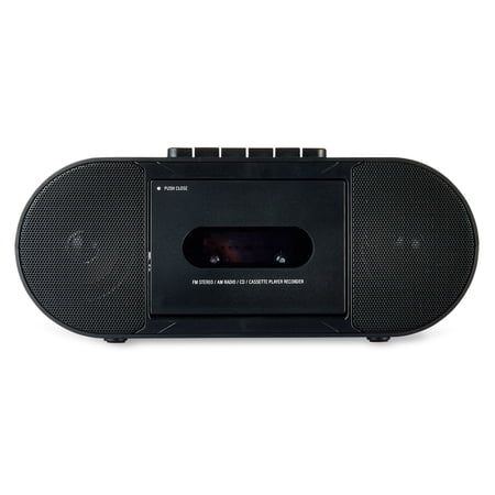 ONN. PORTABLE CD/CASSETTE BOOMBOX WITH BLUETOOTH WIRELESS TECHNOLOGY,...