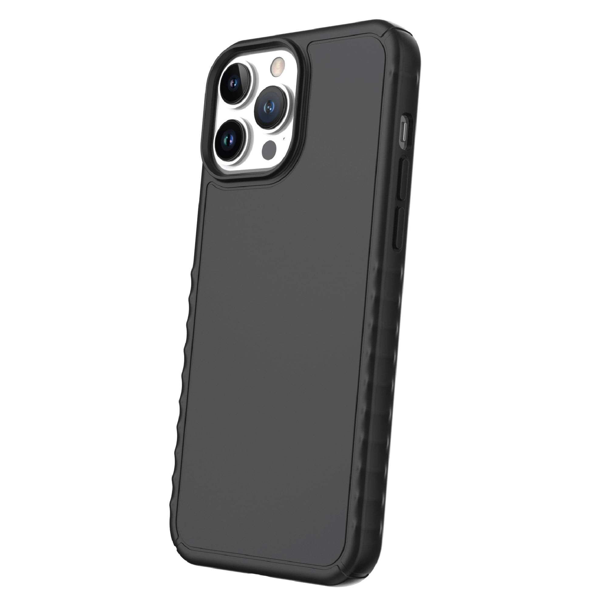 Onn+ Protective Gel Phone Case for iPhone 15 Pro Max Black