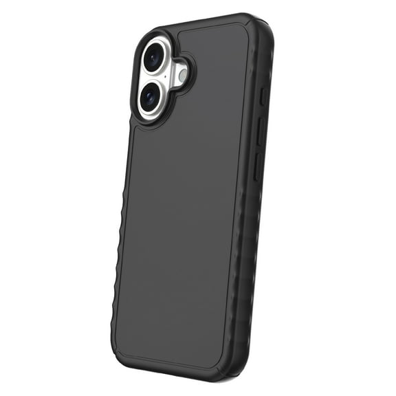onn Protective Gel Phone Case for iPhone 16 - Black